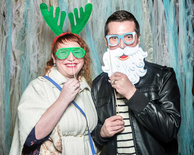 photo booth christmas party kirkland